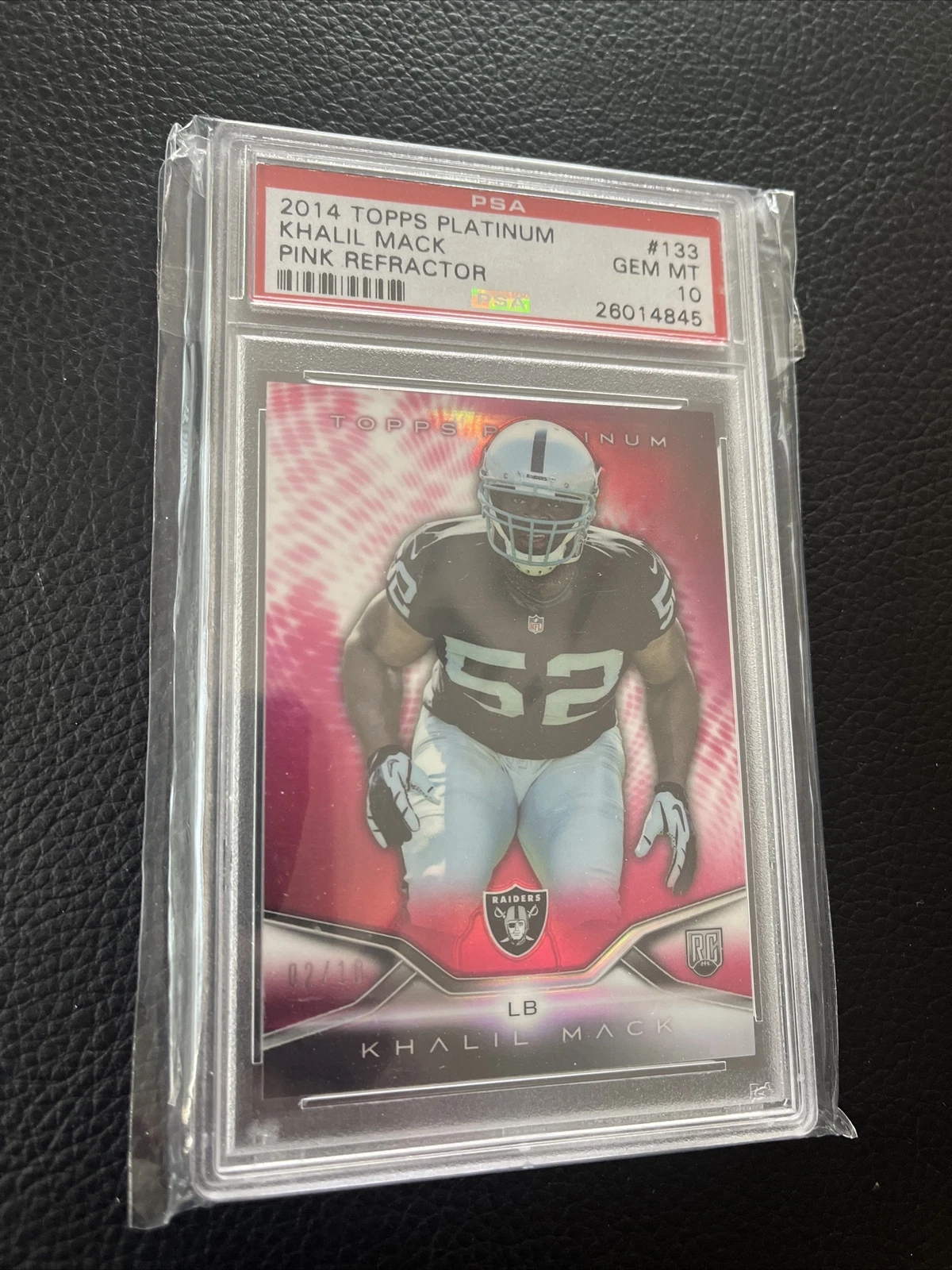 Khalil Mack Topps Platinum #133 Pink Refractor