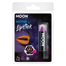 Moon Glow - Neon UV Glitter Lipstick Purple Costume Make Up