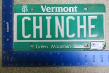 Vermont VT License Plate Tag Vanity Chinche Bed Bug Pest Dive Hotels Flea #2