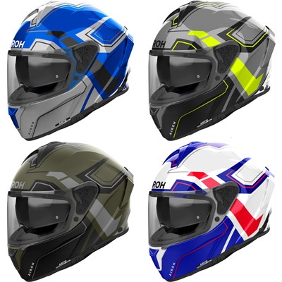 Motorrad Helm Airoh Spark 2 Dart Integralhelm mit Sonnenblende inkl Pinlock 