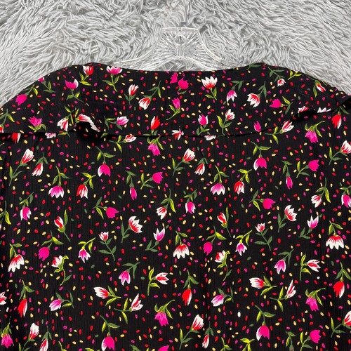VTG Kathryn Deene Blouse Womens 14/16 Floral Button Peter Pan Collar Cottagecore - Picture 7 of 9