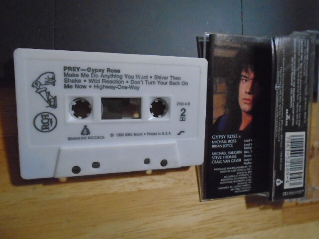 RARE OOP Gypsy Rose CASSETTE TAPE Prey hair metal HELIX