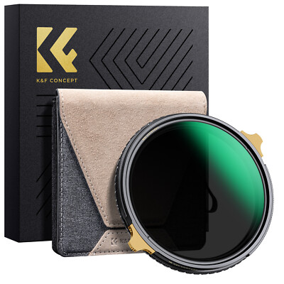 K&F CONCEPT 49-82mm CPL & ND2-32 Lens Filter in Brass Filter Ring Ultra-thin HD