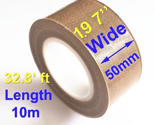 New 1pc PTFE Adhesive Tape Nonstick 0.13mm x 50mm x 10m