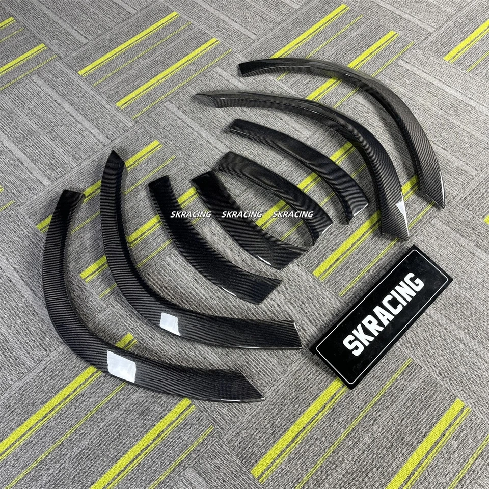 Cubierta de arco de rueda acampanada de guardabarros de fibra de carbono para Mercedes Benz GLE63 2021-23 cupé Foto 3 de 4