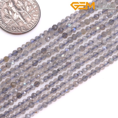 AAA Natural Agate Amazonite Stones Faceted Round Beads For Jewelry Making 15" - Picture 5 of 389