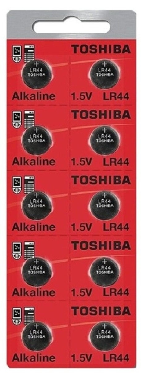 TOSHIBA Batteria Alcalina LR44 AG13 1,5 V (0% Di Mercurio - Foto 9