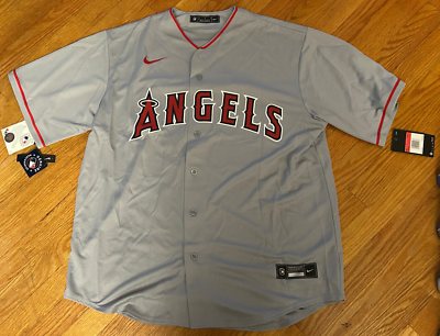 MIKE TROUT Autographed Signed GREY ANGELS NIKE JERSEY MLB