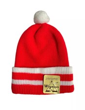vintage wigwam pom beanie winter hat cap youth deadstock NWT 80s USA made
