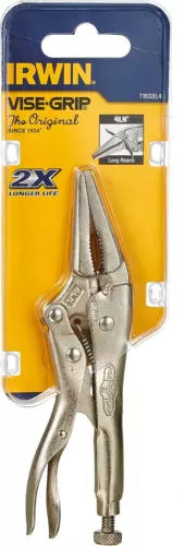 VISE-GRIP Original Locking Pliers, Long Nose, 4-Inch (1602L3), 100mm