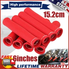 8pack Spark Plug Wire Boots Heat Shield Protector Cover Sleeve SBC BBC 350 2500°