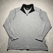ExOfficio 1/4 Zip Pullover Mens Large Thermal Waffle Knit Base Layer Lightweight