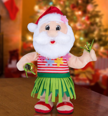Gemmy Christmas Singing Dancing Animated Tropical Santa Plays