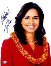 Tulsi Gabbard Signed 11x14 Photo Beckett BGS COA Auto Army Senator Hawaii BAS