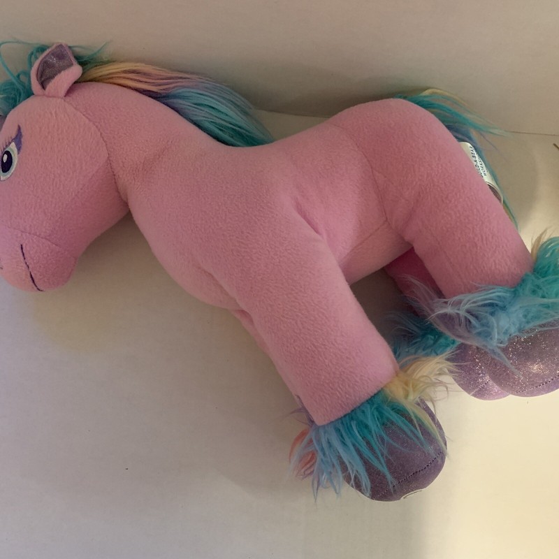 Build A Bear Plush Purple Rainbow Unicorn - Beary Fairy Friends Large 16”