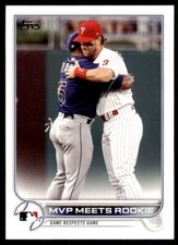 2022 TOPPS. MVP MEETS ROOKIE CC, CL TAMPA BAY RAYS/PHILADELPHIA PHILLIES #367