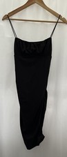Shein Black Cotton Blend Stretch Sleeveless Dress Size 6