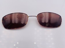 Vintage Tortoise Brown Metal Oval Clips-On Sunglasses Frames