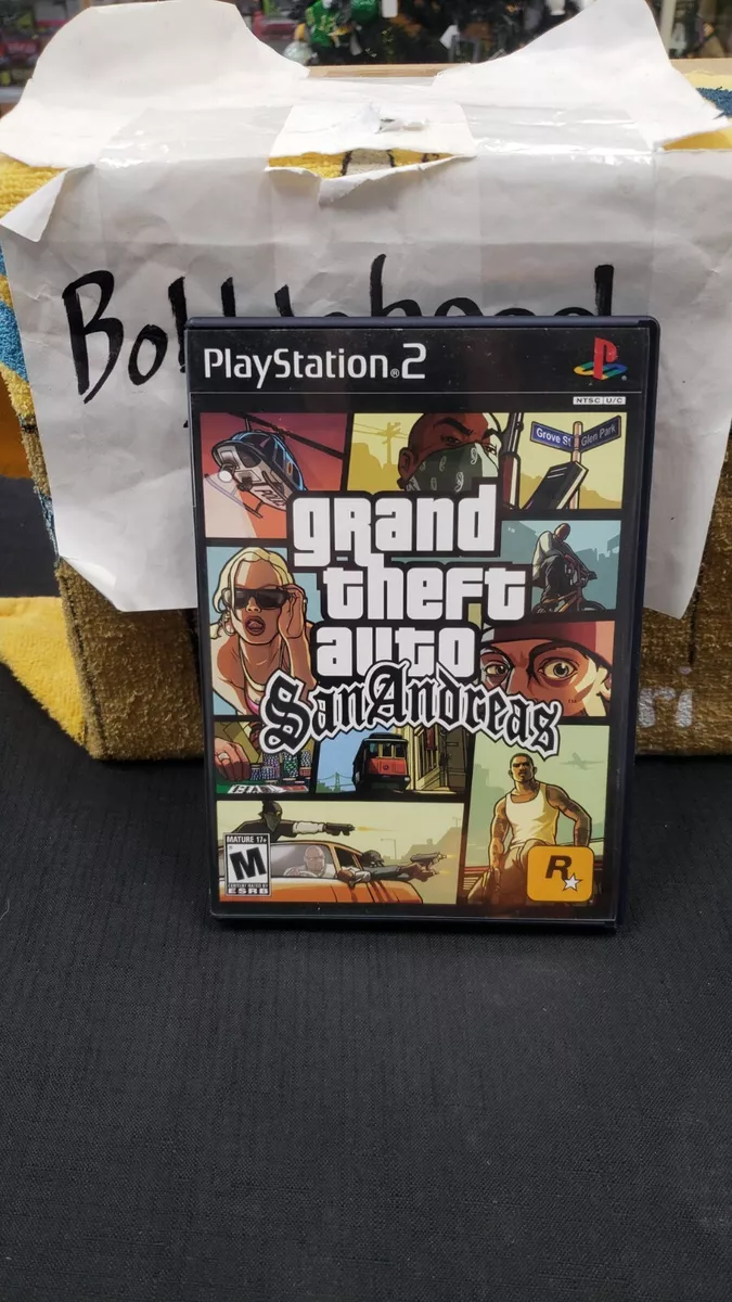 GTA San Andreas - Original - PS2 - com mapa - Retro Games