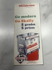 Vintage Skelly Oklahoma Oil Gas Service Station Travel Road Map