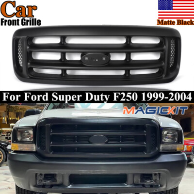 For Ford Super Duty F-250 1999-2004 Factory Style Matte Black Front Grille Grill
