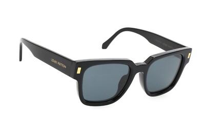 LOUIS VUITTON MEN'S LV ESCAPE SQUARE SUNGLASSES Z1496E 93L BLACK