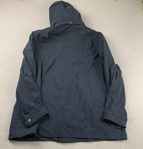 The Normal Brand Jacket Mens XXL Blue Bonded Shell Snap Button Hooded NWT - Picture 6 of 12