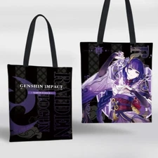 Hot Anime Genshin Impact Cosplay Fashion Canvas Bag Shopping Bag Handbag Gift #8