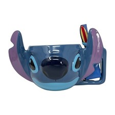New Disney Lilo Stitch - Stitch 3D Coffee Mug / Bowl with Surfboard Spoon