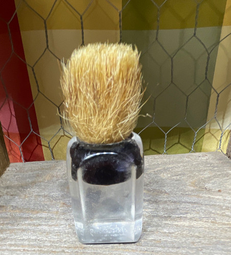 Ever-Ready 500 Shaving Brush Boar Hair Clear/Black Plastic Handle Made in USA