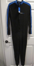 AQUA BLUE UNISEX FULL BODY SKINS IN BLACK/ BLUE SIZE XL NEW