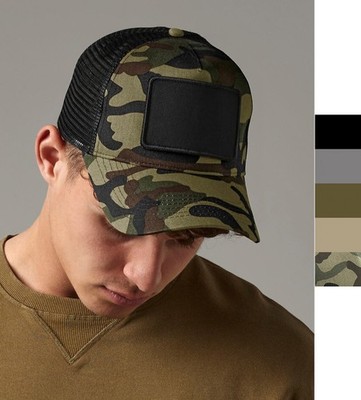 Beechfield Patch Snapback Trucker Cap bedruckbar Retro Look Mütze B641 NEW