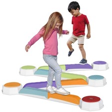 Balance Beam and Toddler Stepping Stones for Kids 13 Pieces, Sensory Play Toy...
