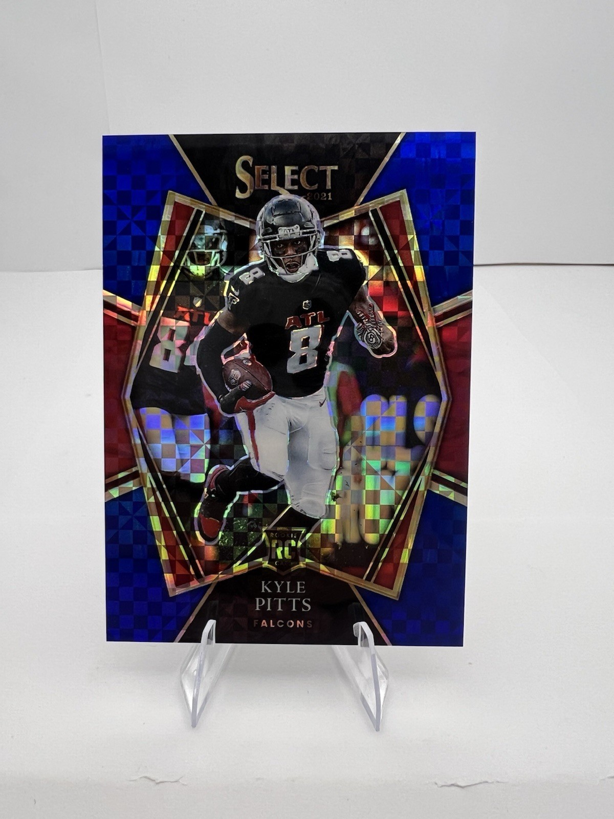 2021 Panini Select Football Kyle Pitts RC Rookie Premier Blue Power 085/149 #146