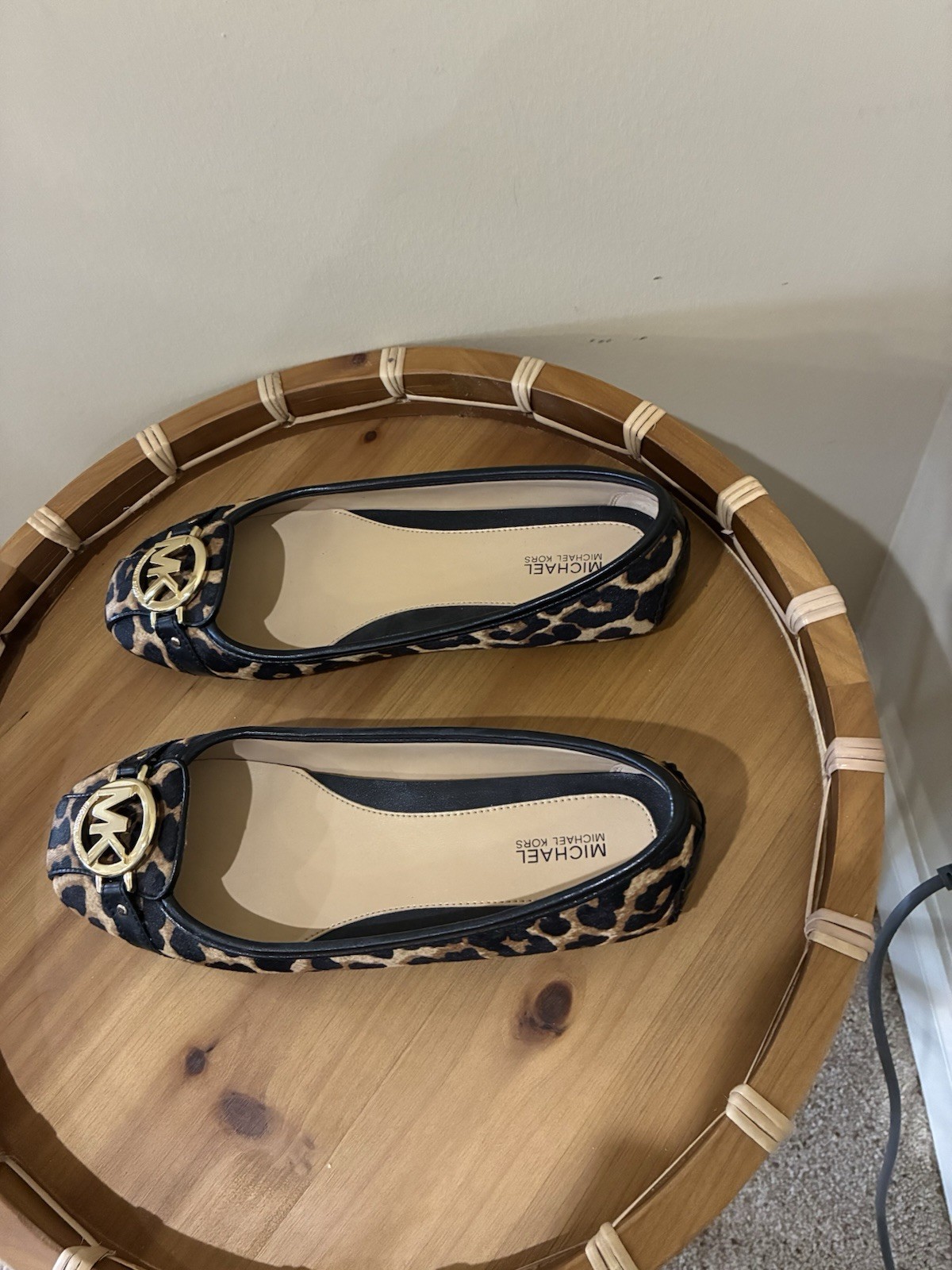 MICHAEL KORS Nori Ballet Flats LEOPARD Print Calf hair  Women’s Size 8 thumbnail 5