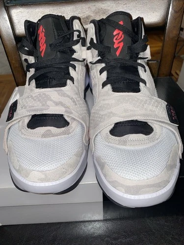 Nike Jordan Zion 2 White Flask Crimson Black Schuhe FJ1213-106 Herren Größe 13