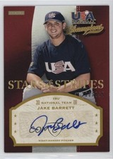 2013 USA Baseball Champions Stars & Stripes Signatures Jake Barrett Auto 0l2