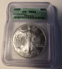 2004 Silver American Eagle $1 .999 1oz  - ICG MS-69 EARLY DATE GEM!!