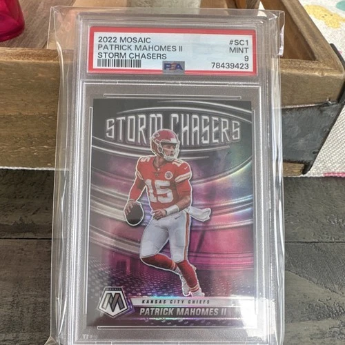Panini Mosaic 2022 Storm Chasers Patrick Mahomes II SC-1 PSA 9 Chiefs Football