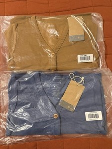 NWT Lot of  2 - Kyte Baby Boys Cardigans - 3T - Mustard & Steel
