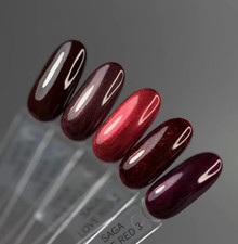 Saga Red Marsala Gel Polish Cherry Valentines Nail Polish Wine Nails Gel