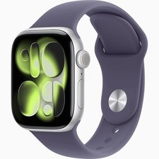 Apple Watch Series 11 42mm GPS Silver Case Purple Fog Band Open Box