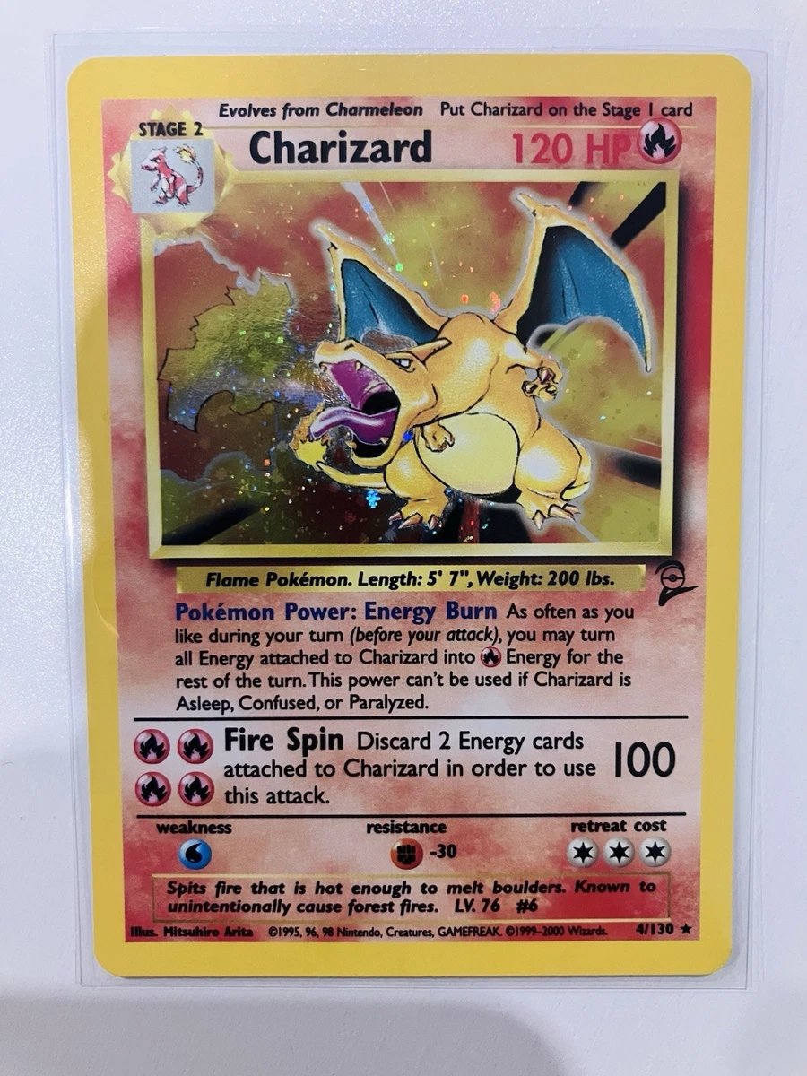 Charizard Pokémon TCG Base Set 2 Individual Collectable Card Game
