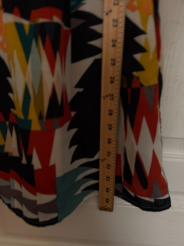 Bar III Womens Geometric Sleveless A-line Dress Large - Picture 4 of 7