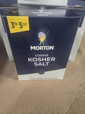 Morton Coarse Kosher Salt   For Everyday Cooking, Grilling, 3lb 5oz