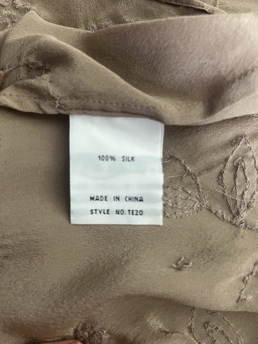 Vintage Ghost Silk Embellished Top UK 16 - Picture 10 of 10