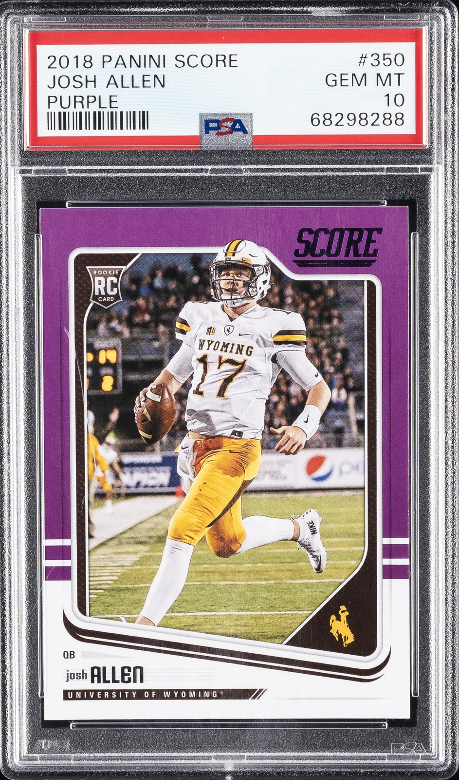 Josh Allen Panini Score #350 Purple