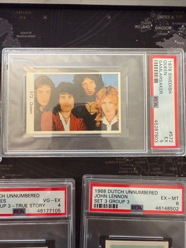 The Beatles (6 cards) and Queen (1 card) - Very Rare Lot - all PSA Graded. - Picture 3 of 6