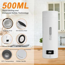500MLTravel Electric Kettle Portable Coffee Kettle Water Boiler 4 Temperature US
