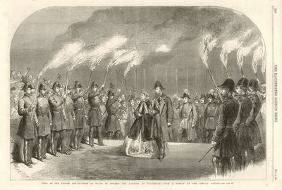 Besuch des Prinzen & Prinzessin von Wales in Schweden: Landung in Stockholm 1864